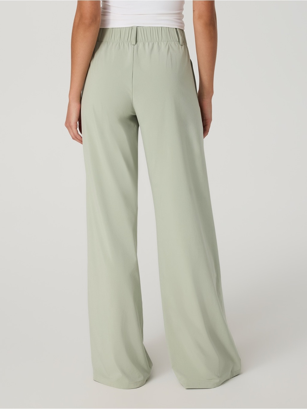 Vuori Wide Leg Pants in Light Sage Green - Picture 3 of 9